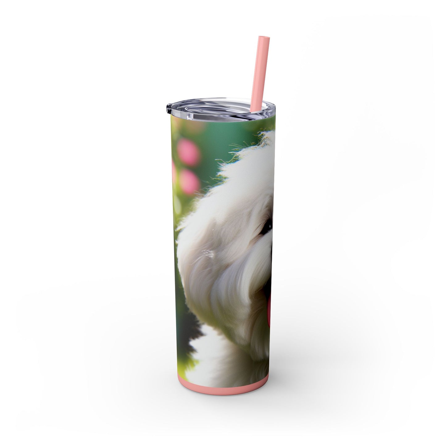 Skinny Tumbler with Straw – 20 oz Stainless Steel Cup