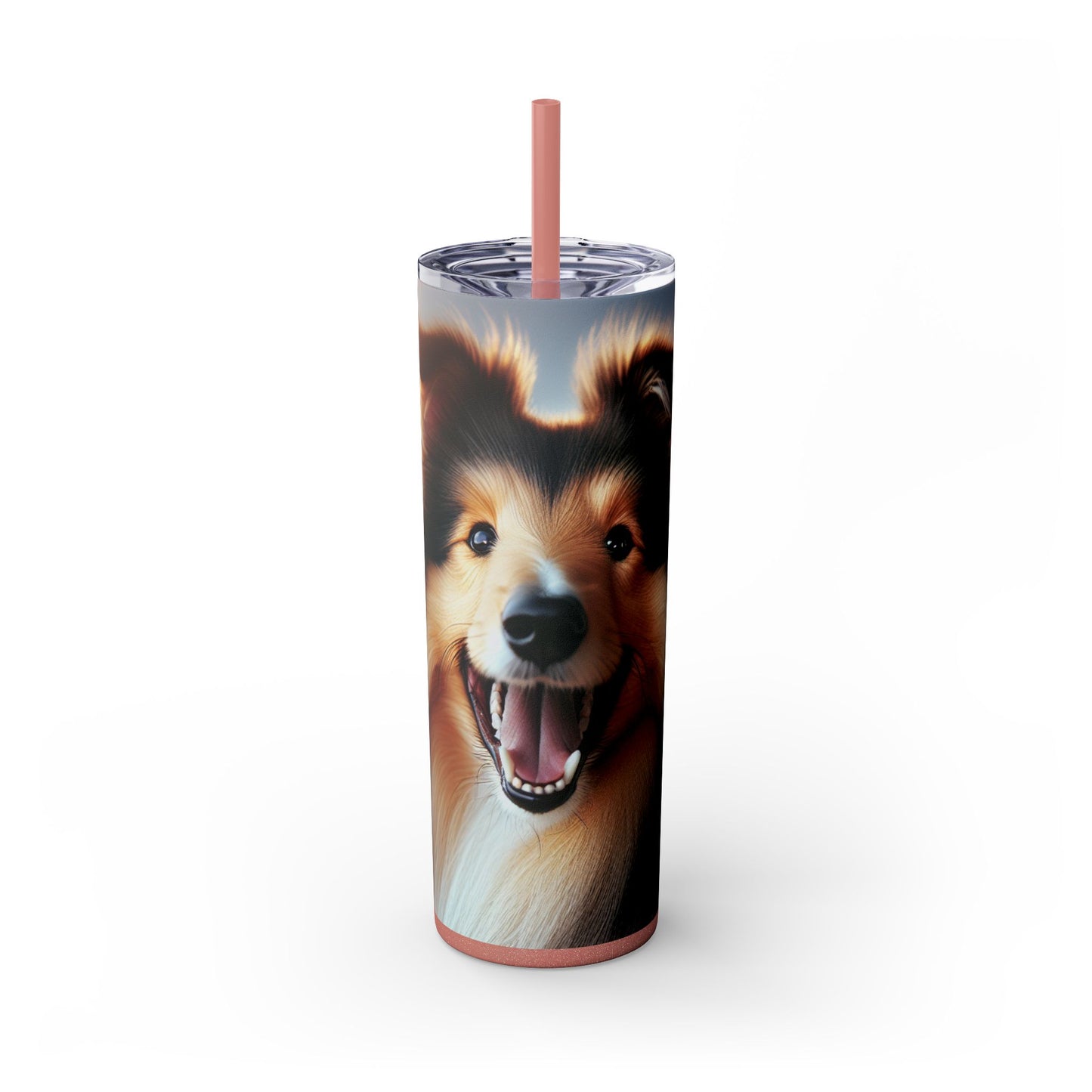 Vaso Collie con pajita, 20 oz