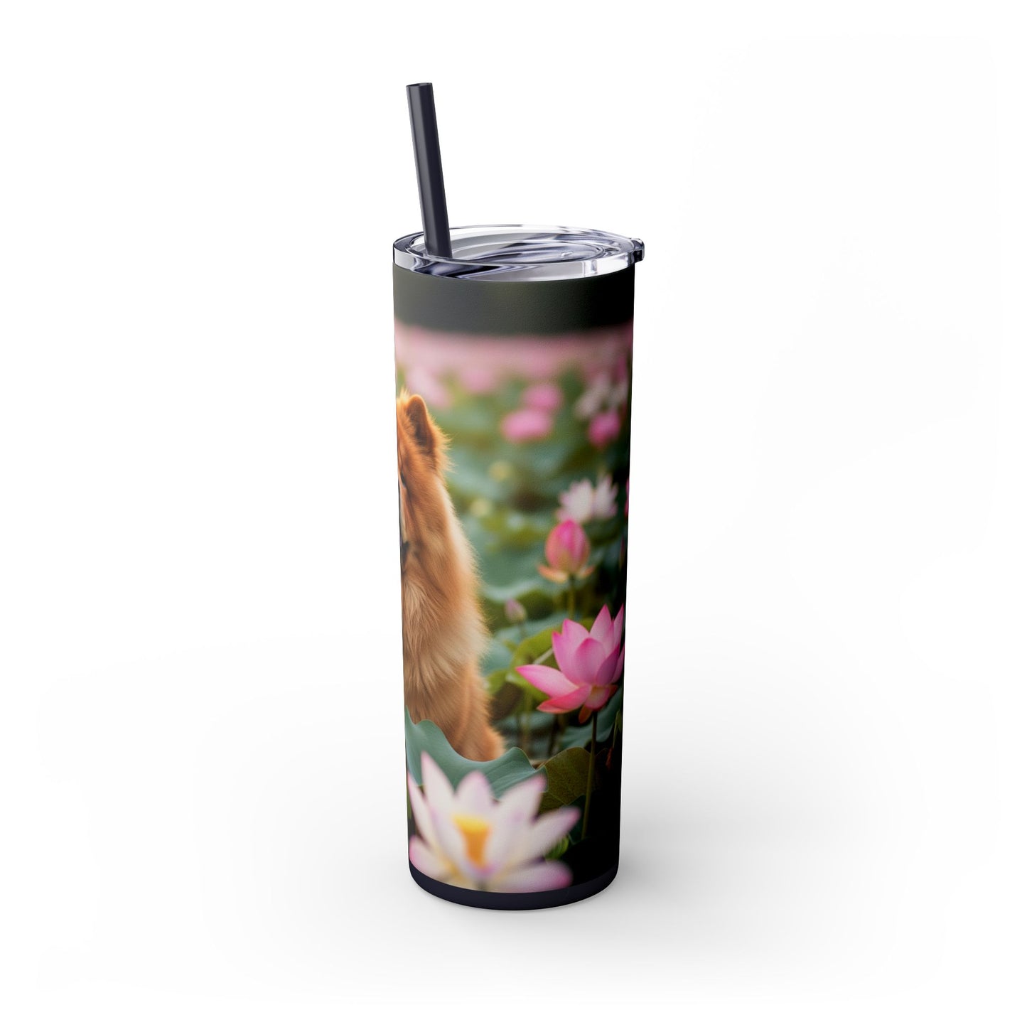 Skinny Tumbler with Straw – 20 oz Stainless Steel Cup