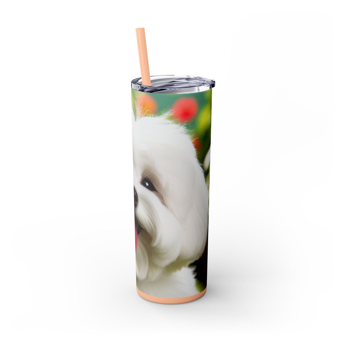 Skinny Tumbler with Straw – 20 oz Stainless Steel Cup