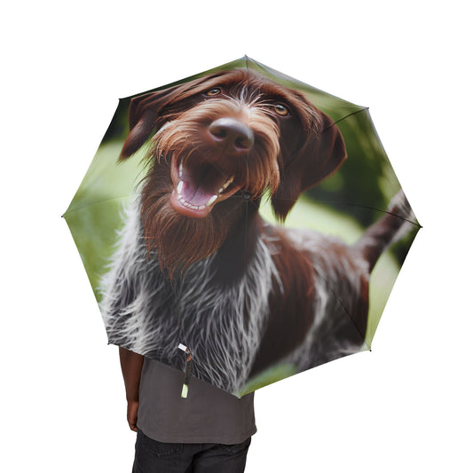 Wirehaired Slovakian Pointer Semi-Automatic Foldable Umbrella
