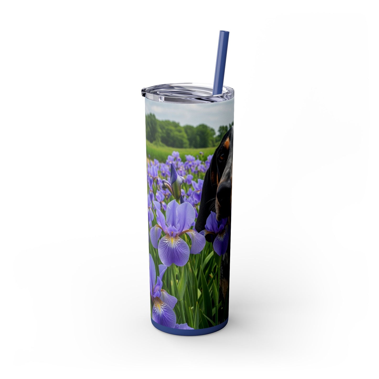 Bluetick Coonhound Tumbler with Straw, 20oz