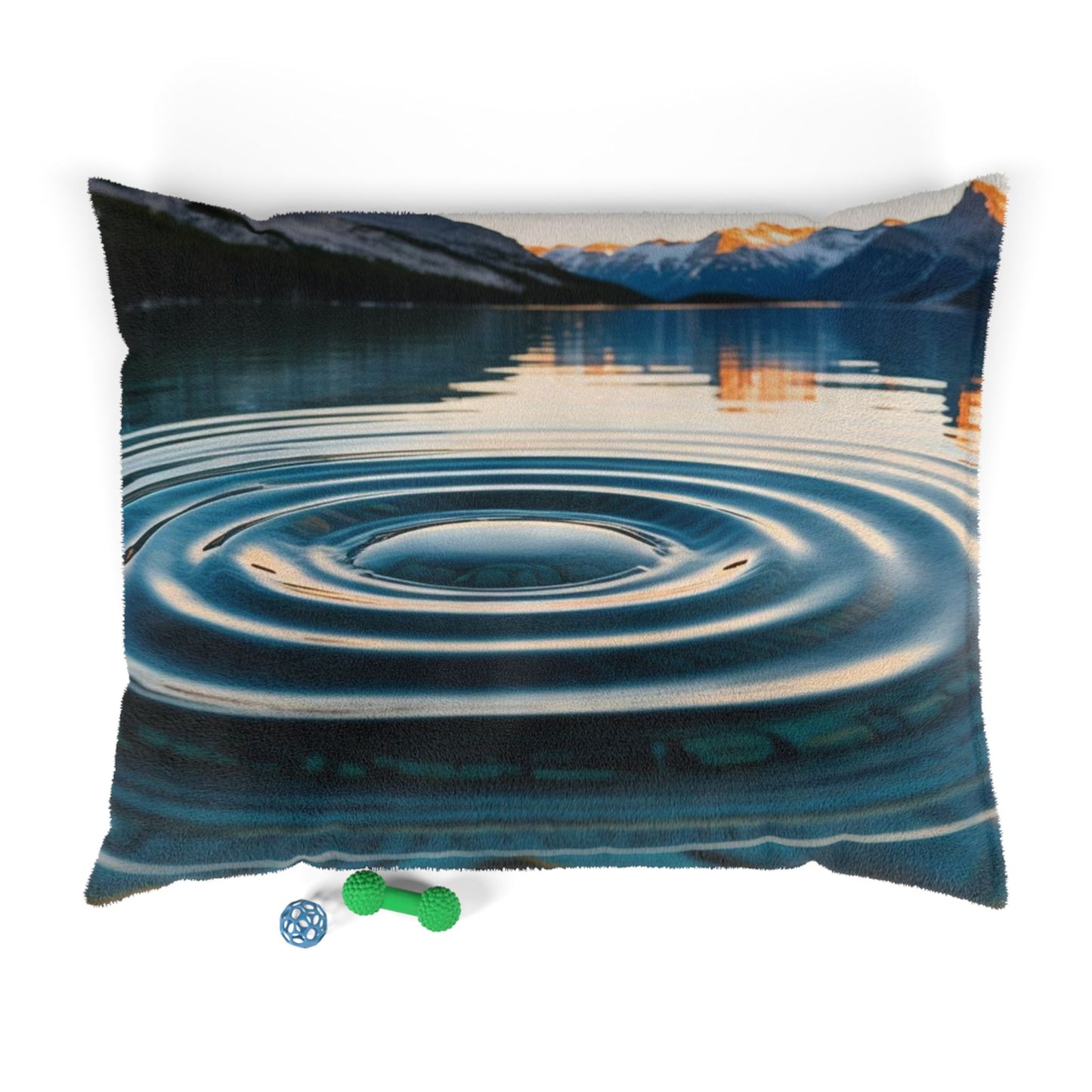 Ripple in a Mountain Lake Pet Bed
