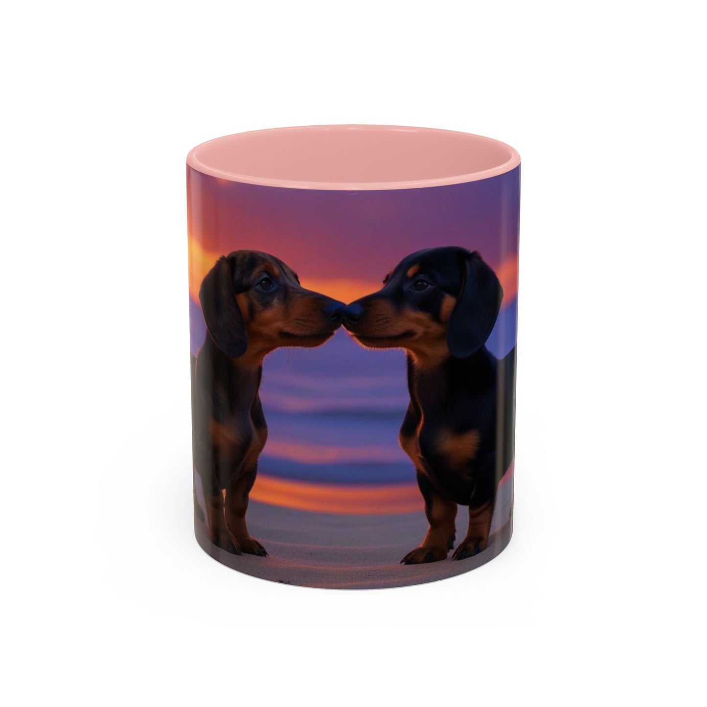 Dachshund Love Accent Coffee Mug - Perfect Gift for Dog Lovers