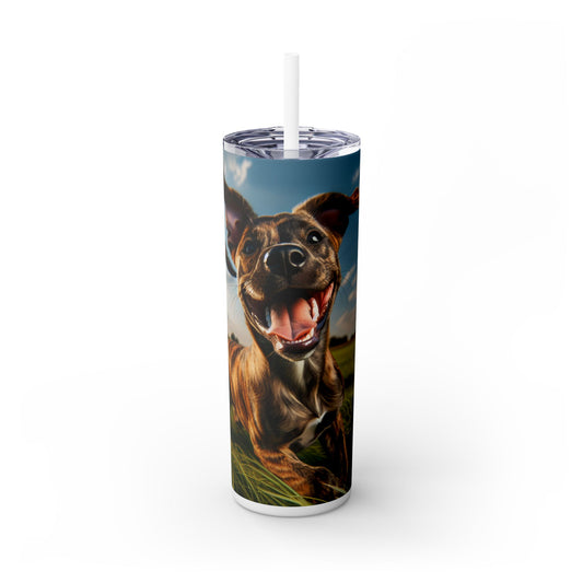 Treeing Tennessee Brindle Tumbler with Straw, 20oz