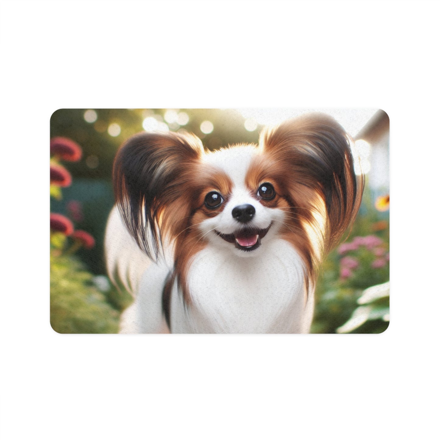 Pet Food Mat (12x18) - Papillon