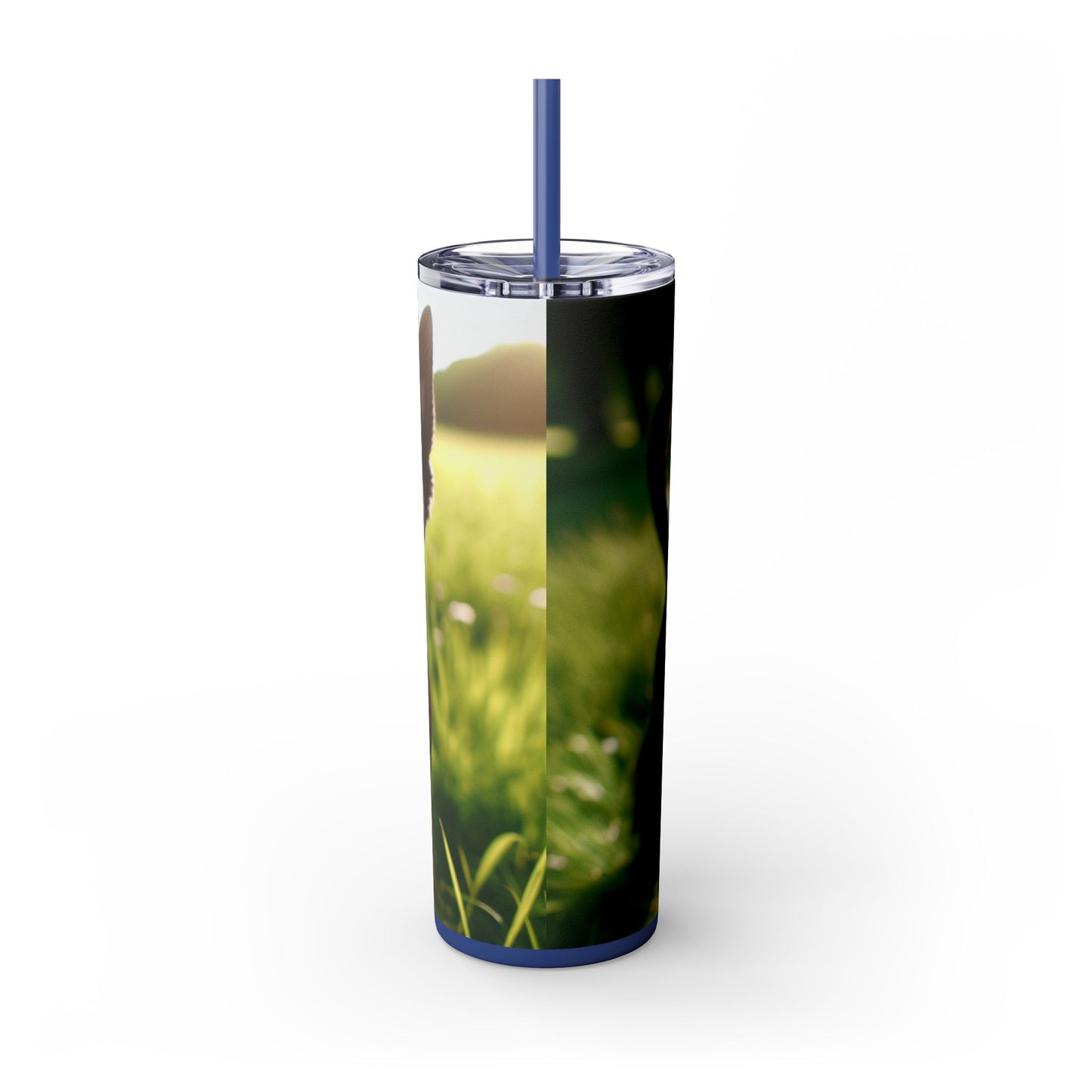 Scottish Terrier Skinny Tumbler with Straw, 20oz