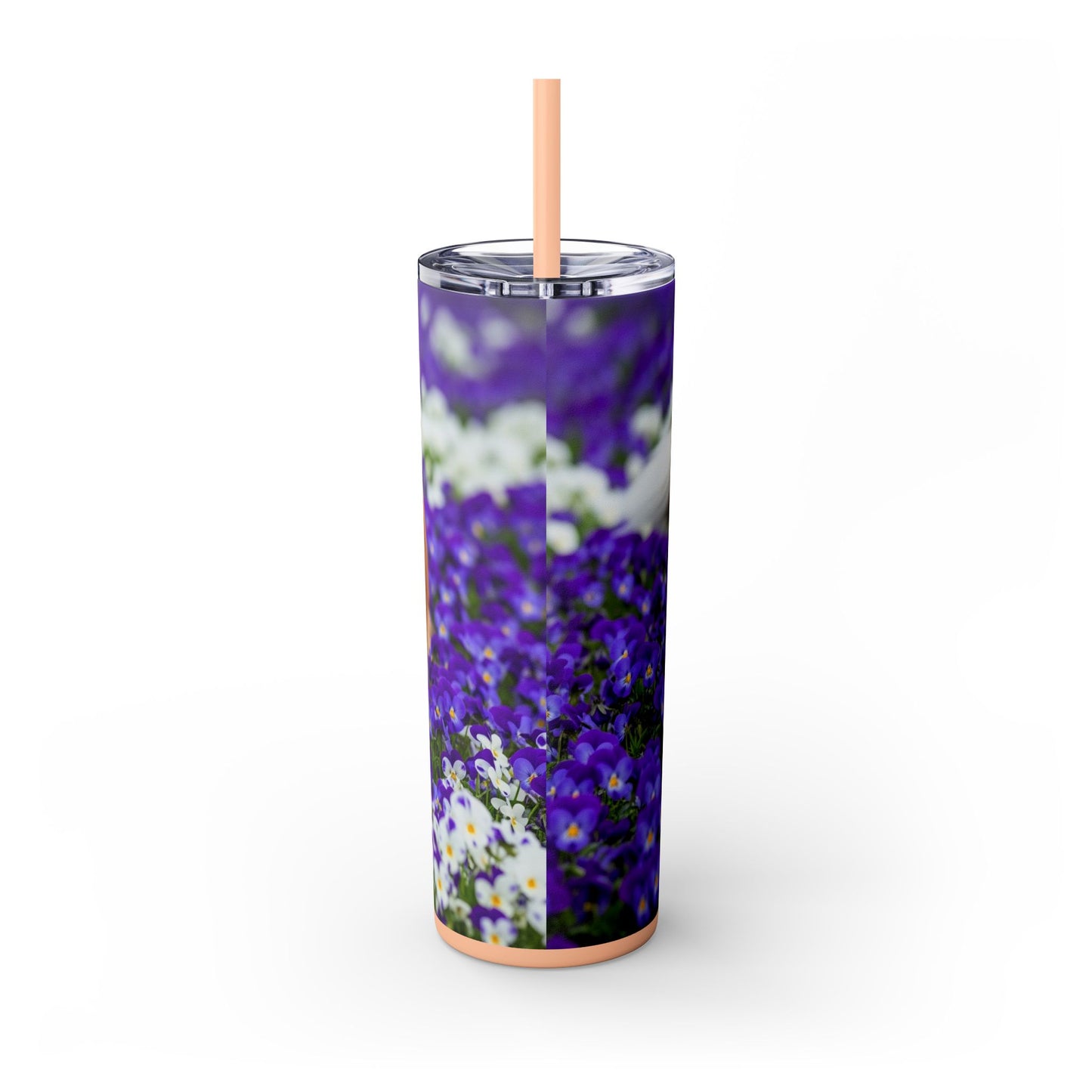 Gobelet isotherme Collie Skinny avec paille, 590 ml
