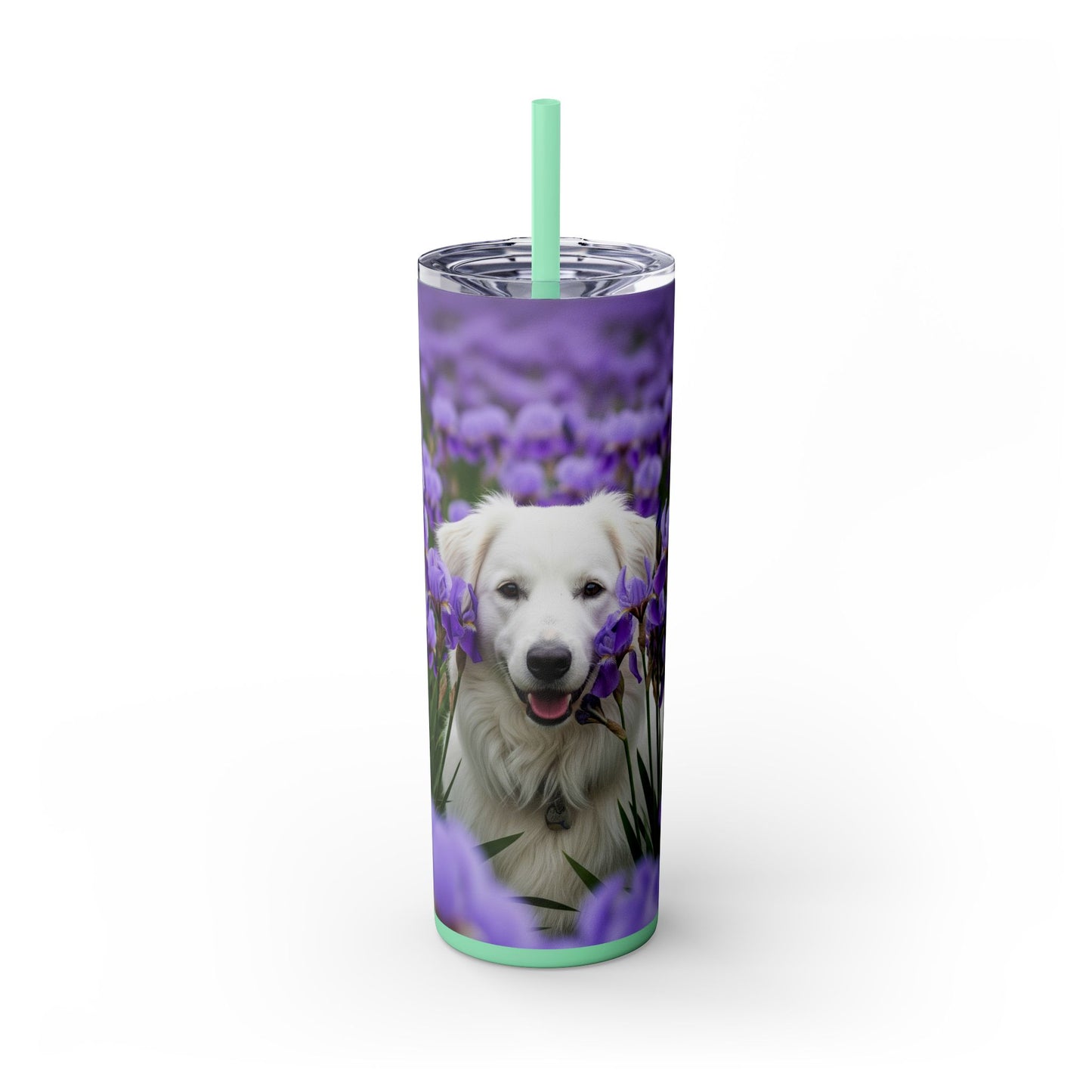 Skinny Tumbler with Straw – 20 oz Stainless Steel Cup
