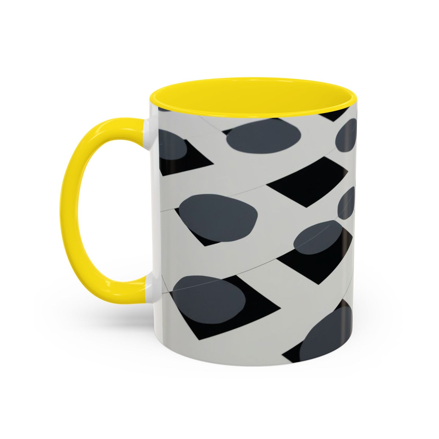 Optical Illusion Accent Mug – Ceramic Coffee Cup