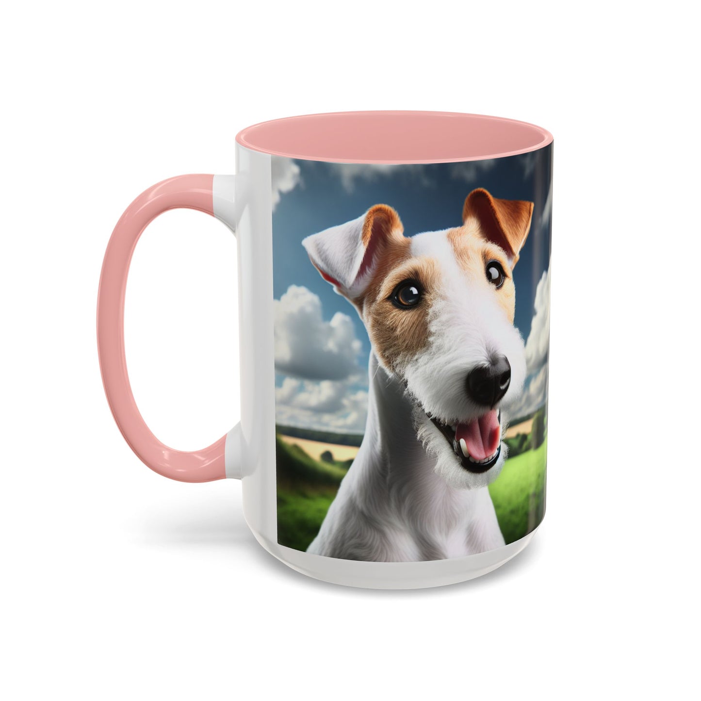 Taza de café con diseño de Fox Terrier de pelo liso: el regalo perfecto para los amantes de los perros.