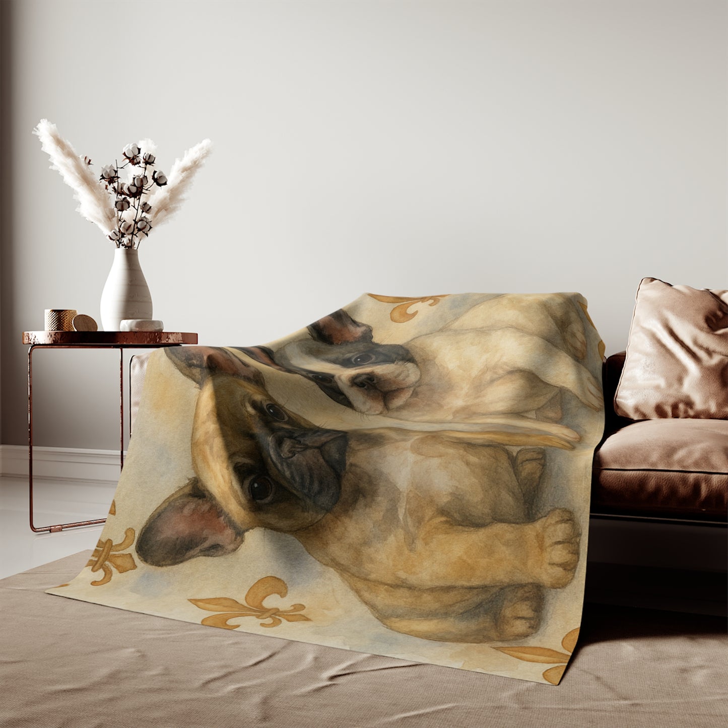 French Bulldog puppies Sweatshirt Blanket