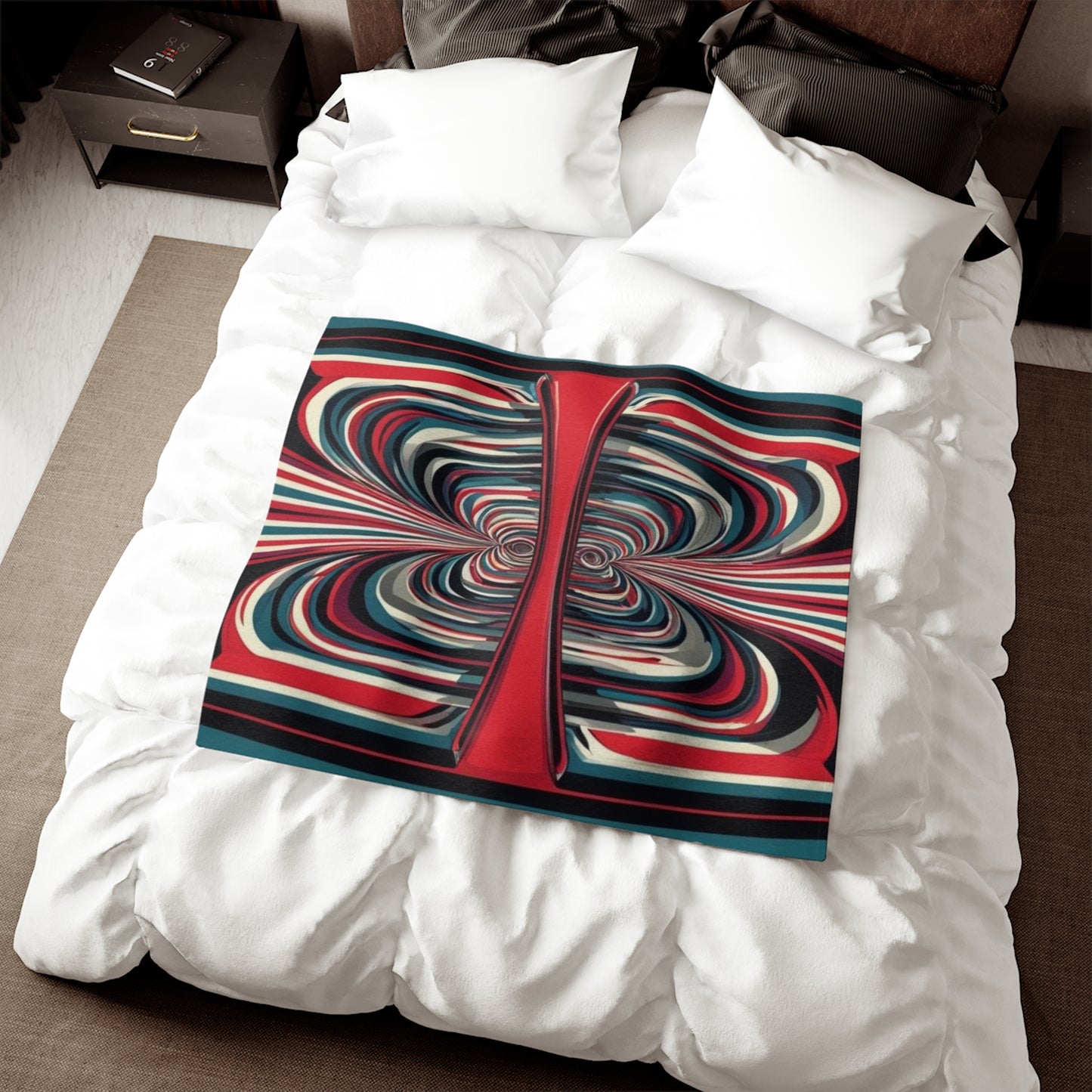 Optical Illusion Sweatshirt Blanket