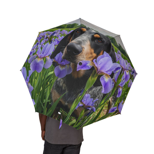 Bluetick Coonhound Semi-Automatic Foldable Umbrella