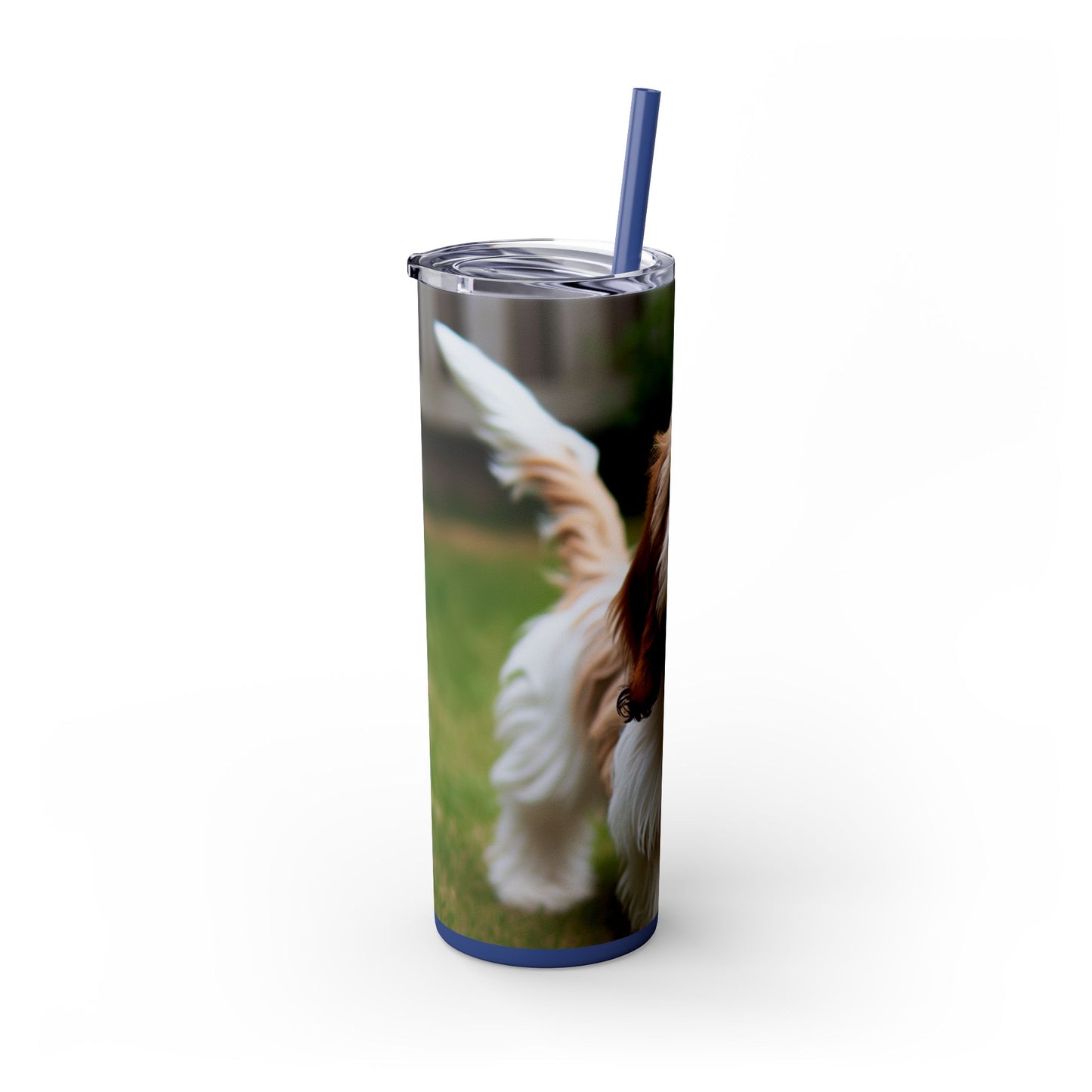 Petit Basset Griffon Vendeen Skinny Tumbler with Straw, 20oz