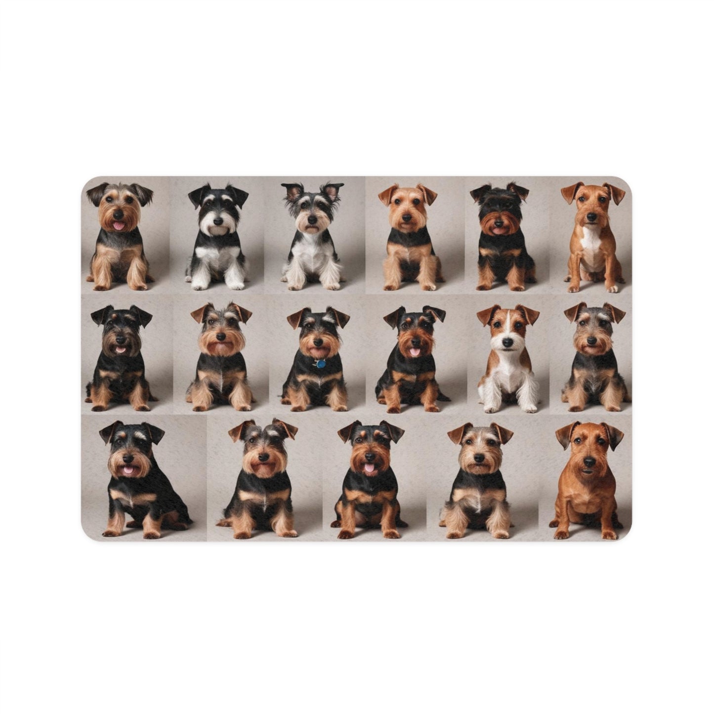 Pet Food Mat (12x18) - Terriers