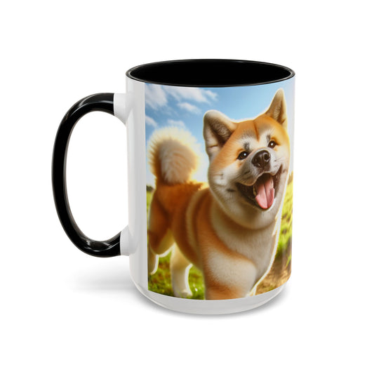 Akita Accent Coffee Mug - Perfect Gift for Dog Lovers