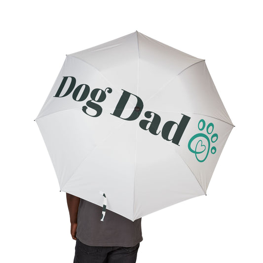 Dog Dad Semi-Automatic Foldable Umbrella