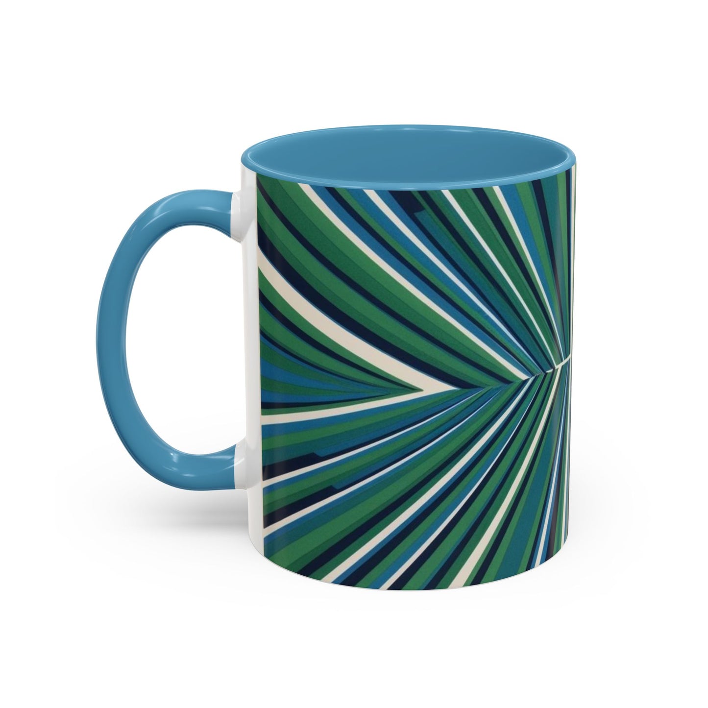 Optical Illusion Accent Mug – Ceramic Coffee Cup