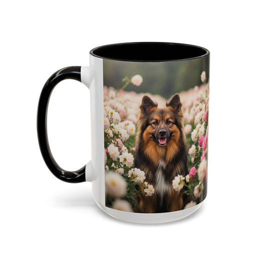 Bohemian Shepherd Accent Coffee Mug - Perfect Gift for Dog Lovers