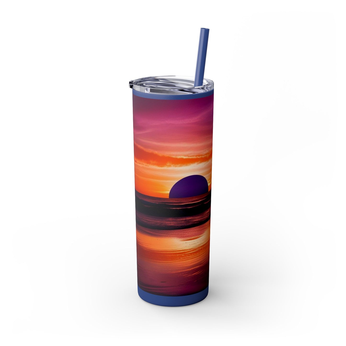 Brilliant Sunrise Skinny Tumbler with Straw, 20oz