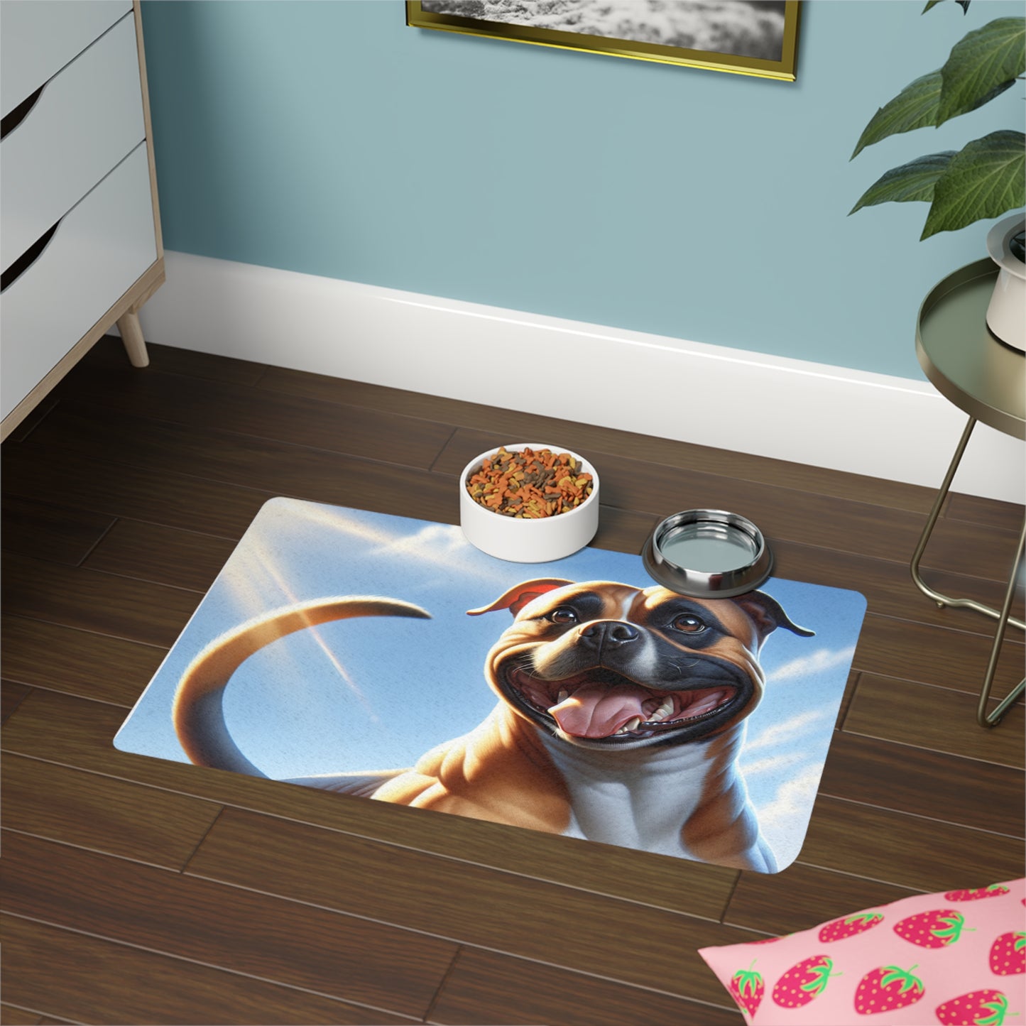 Pet Food Mat (12x18) - American Staffordshire Terrier