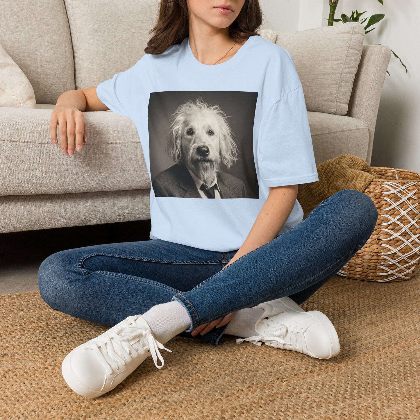 Canine Canvas Collection: Einstein/Sasse Homage Tee Shirt
