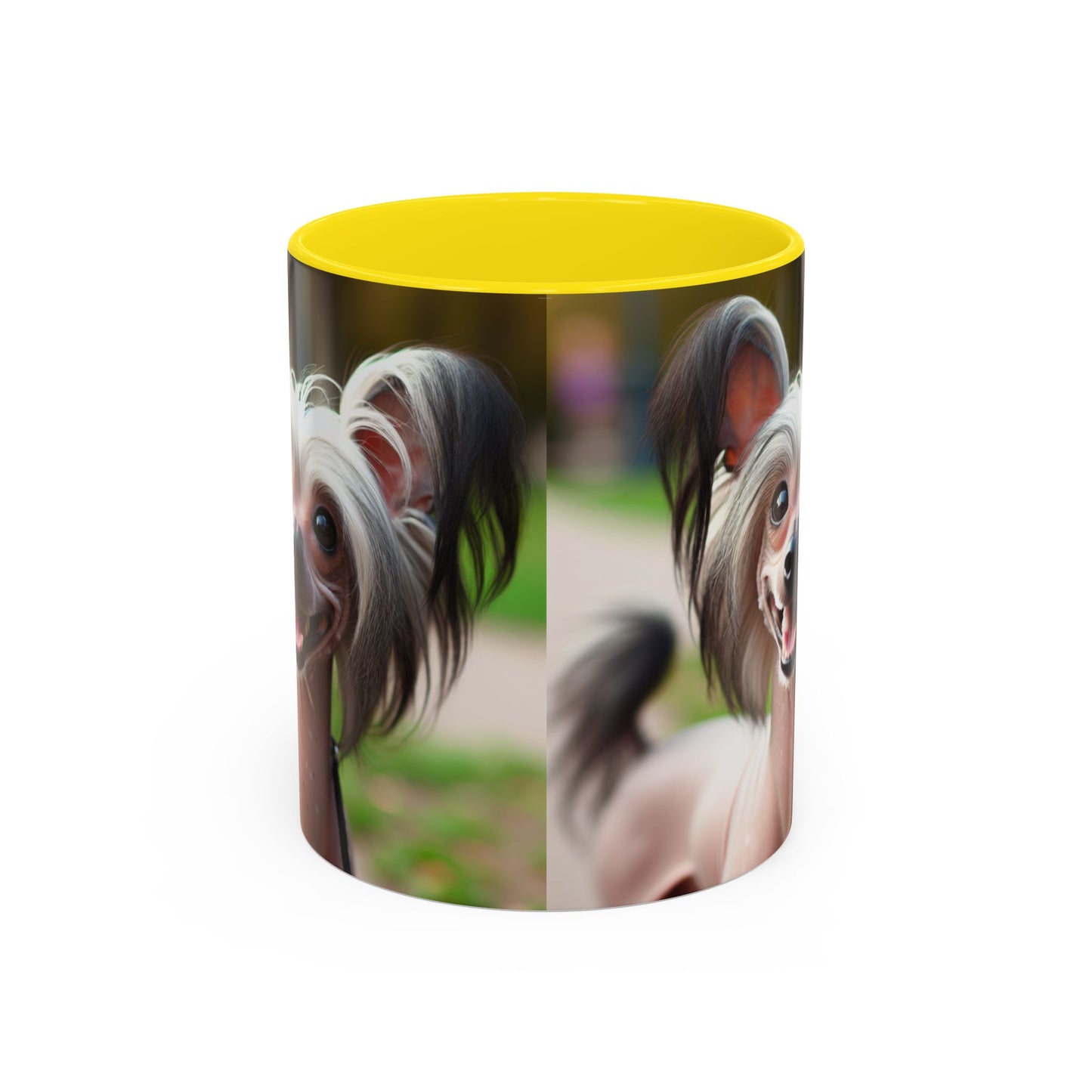 Chinese Crested Dog Accent Coffee Mug - Perfect Gift for Dog Lovers