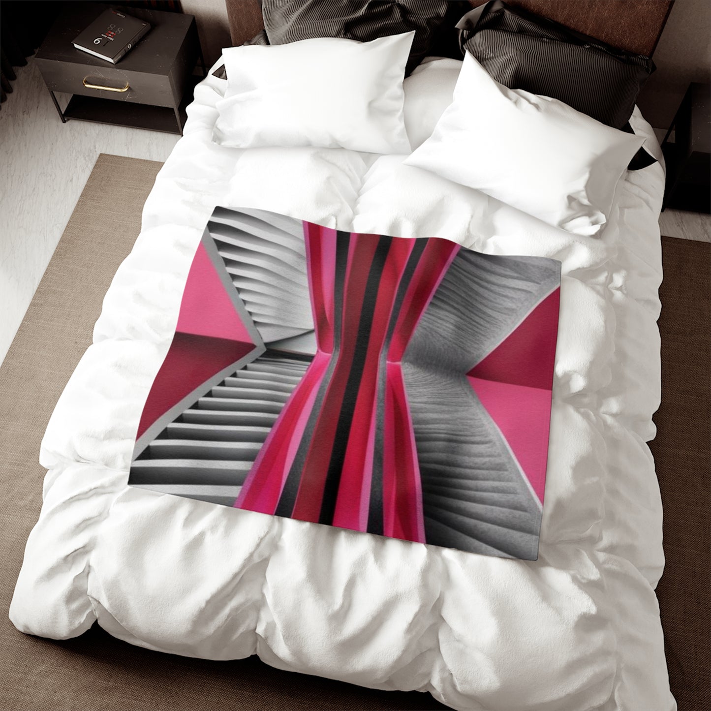 Sweat-shirt/couverture à illusion d'optique