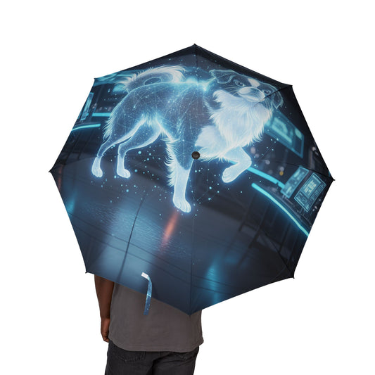 Japanese Chin Semi-Automatic Foldable Umbrella