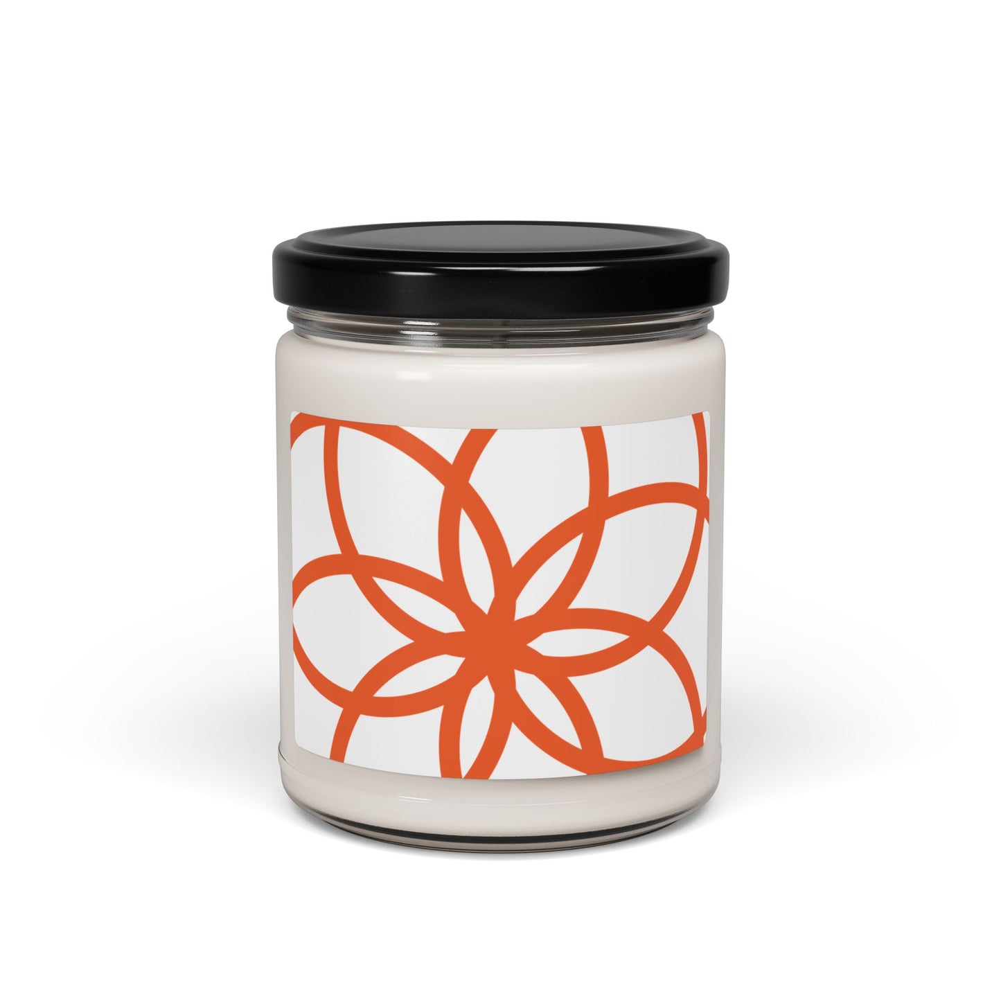 Orange Spirograph- Scented Soy Candle, 9oz