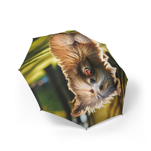 Polish Lowland Sheepdog Semi-Automatic Foldable Umbrella
