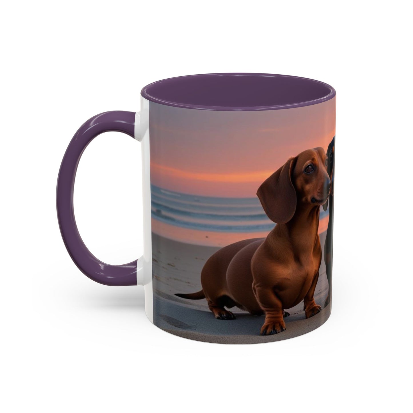 Dachshund Love Accent Coffee Mug - Perfect Gift for Dog Lovers