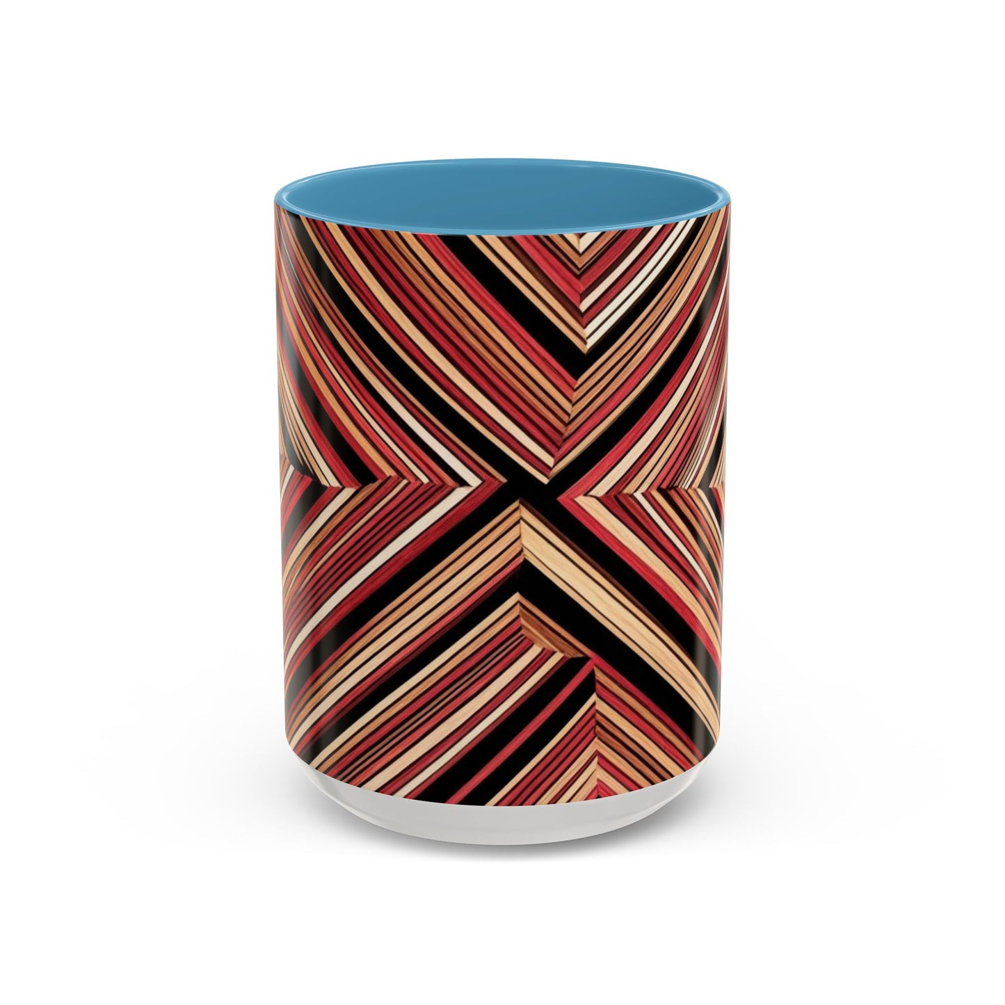 Optical Illusion Accent Mug – Ceramic Coffee Cup