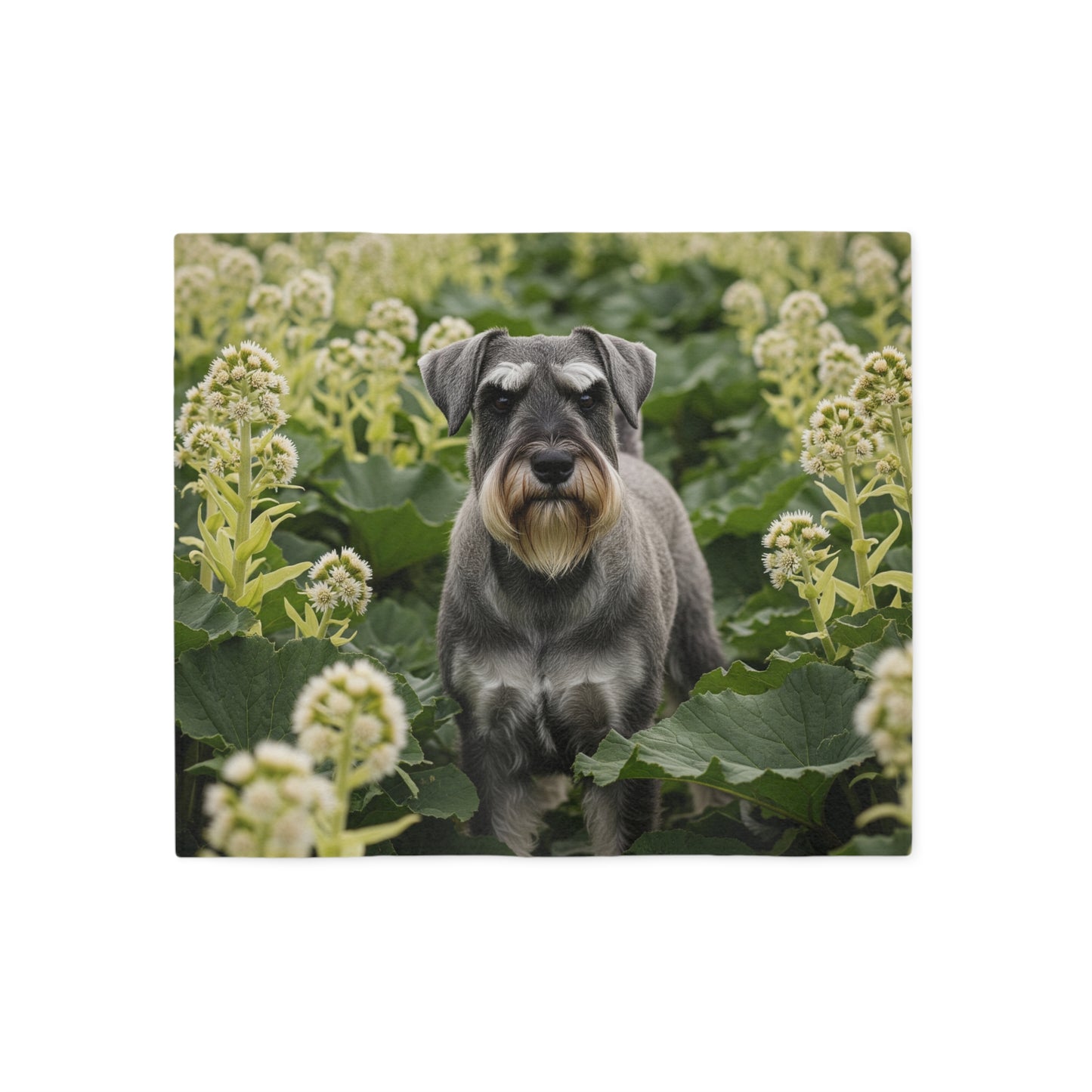 Manta tipo sudadera con capucha para Schnauzer estándar