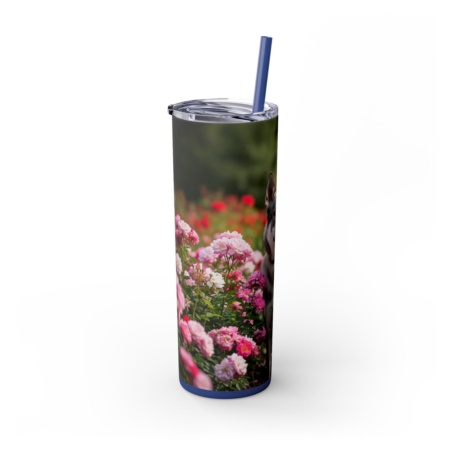 Skinny Tumbler with Straw – 20 oz Stainless Steel Cup