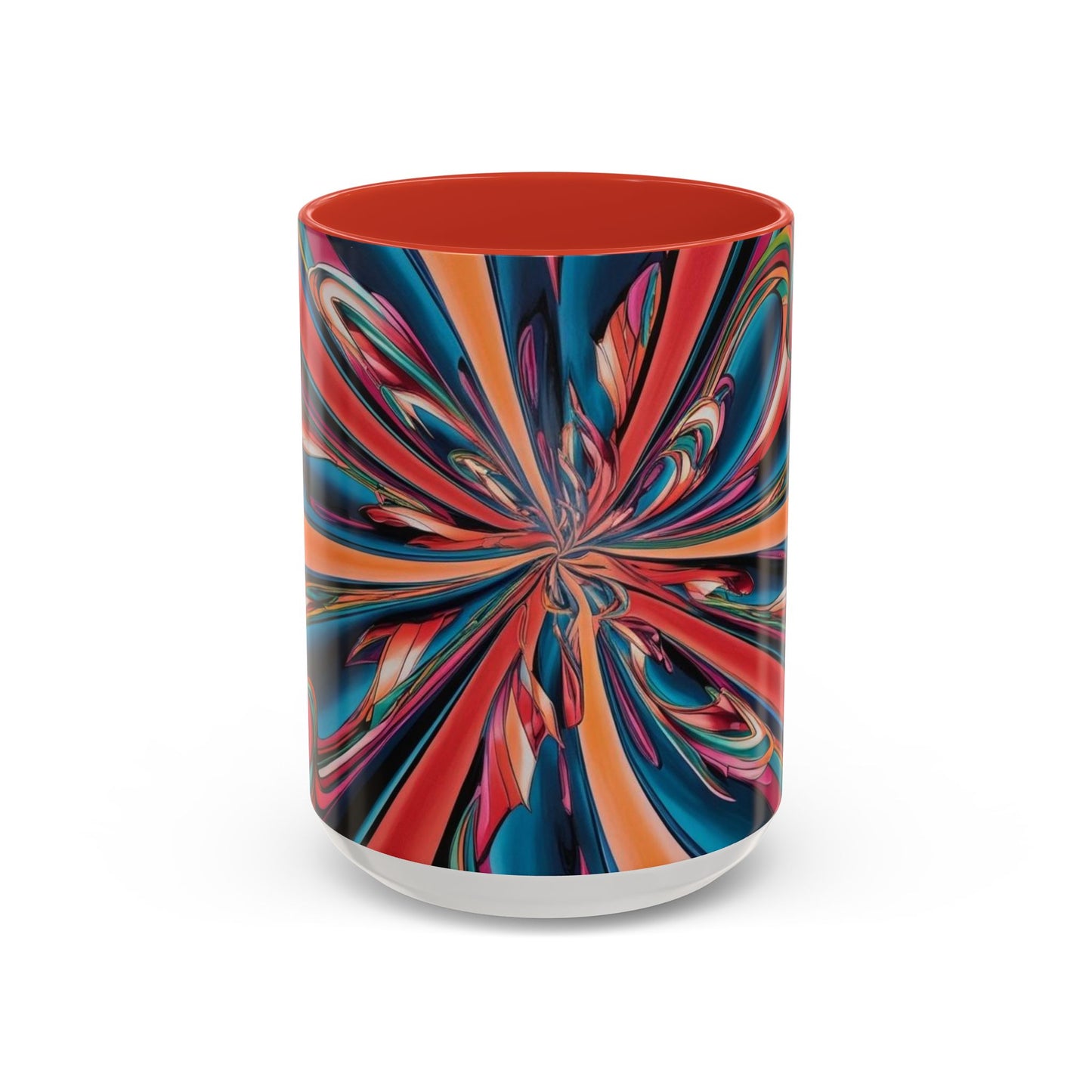 Optical Illusion Accent Mug – Ceramic Coffee Cup