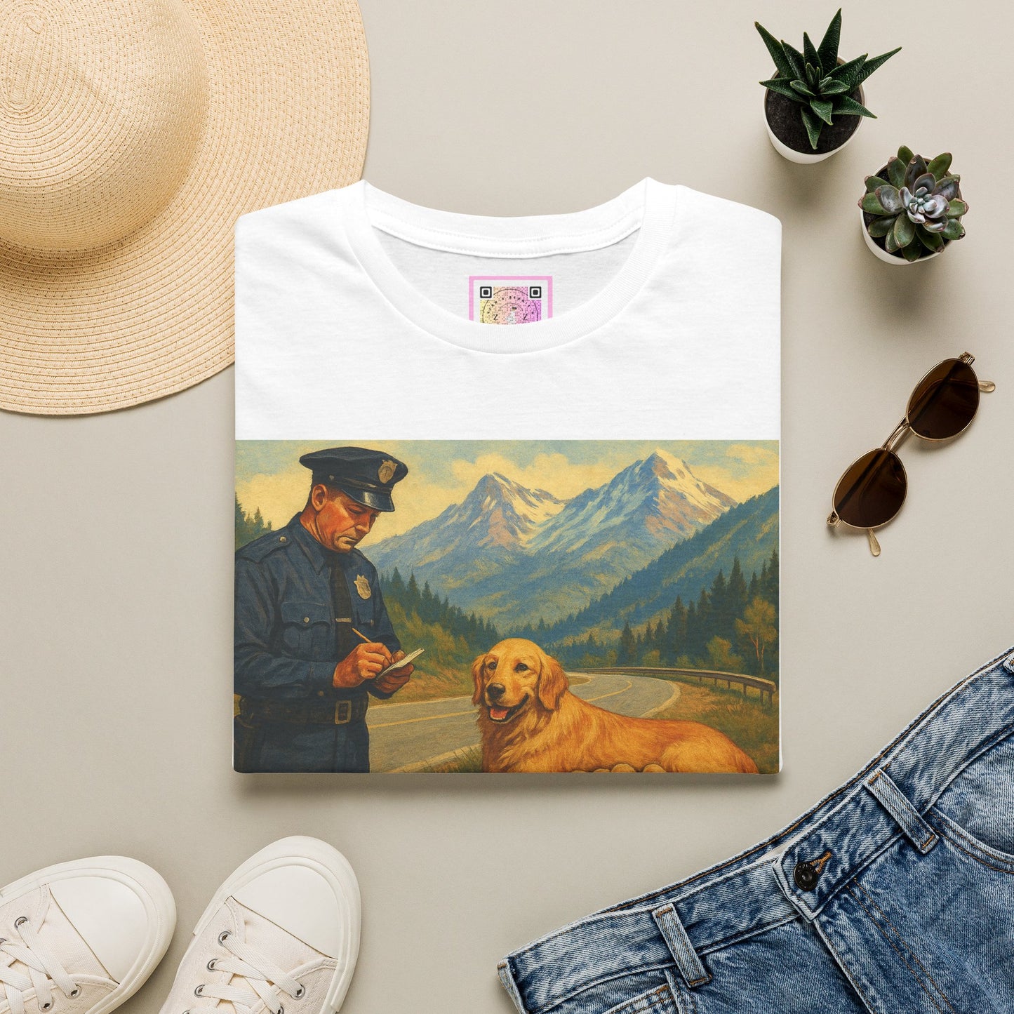 "Arrested for Littering" Retro Tee Shirt