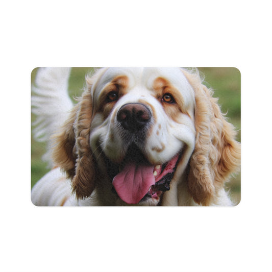 Pet Food Mat (12x18) - Clumber Spaniel