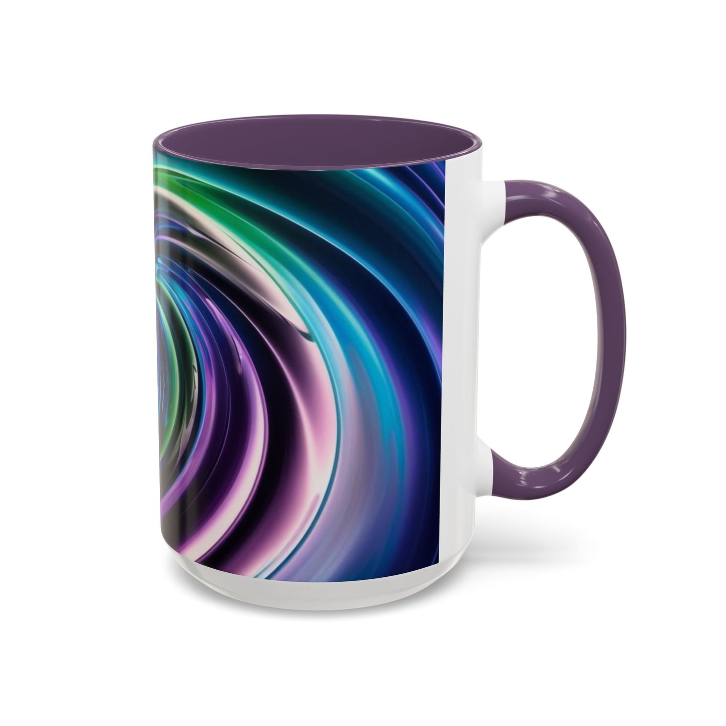 Optical Illusion Accent Mug – Ceramic Coffee Cup