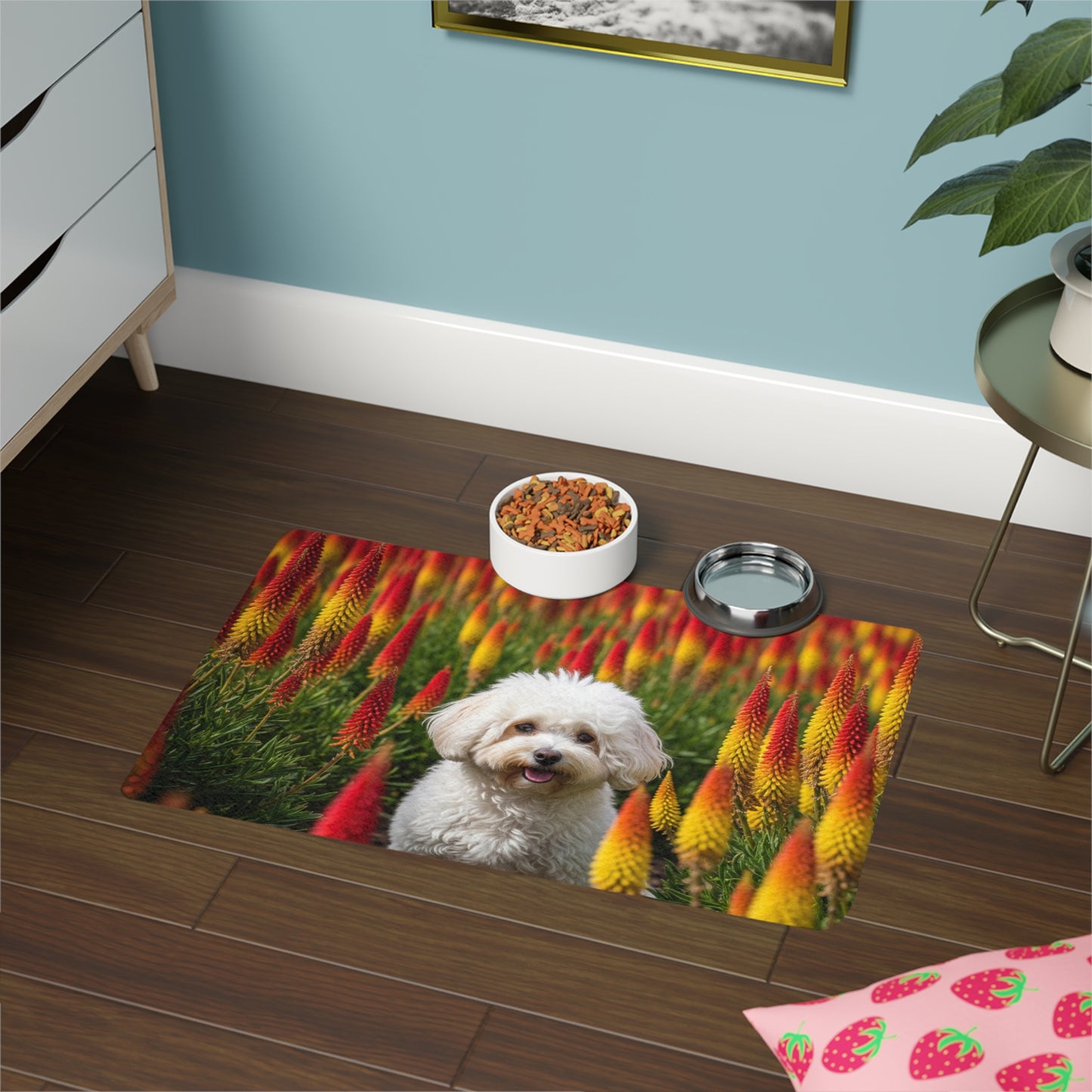 Pet Food Mat (12x18) - Bichonpoo