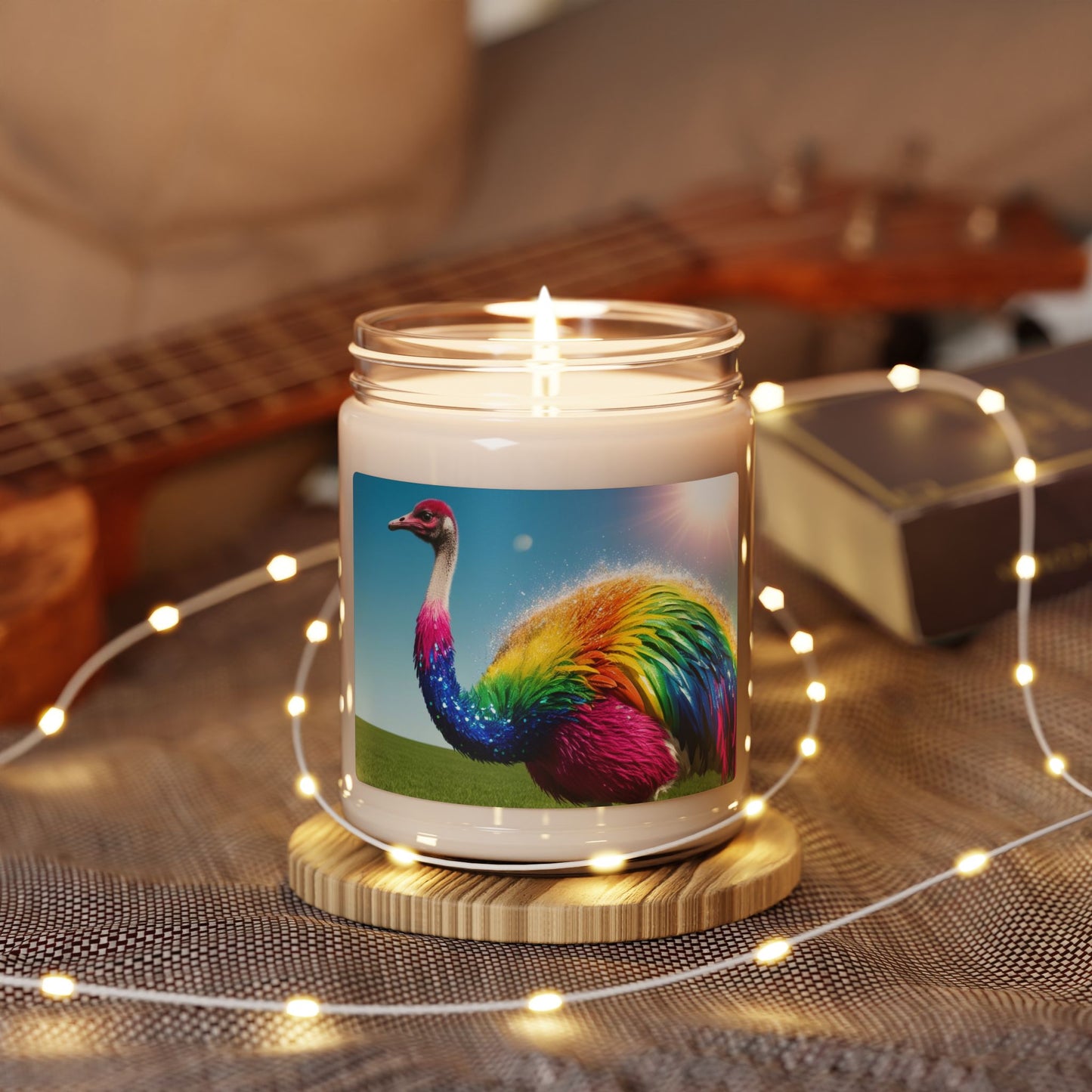 Rainbow Emu- Scented Soy Candle, 9oz