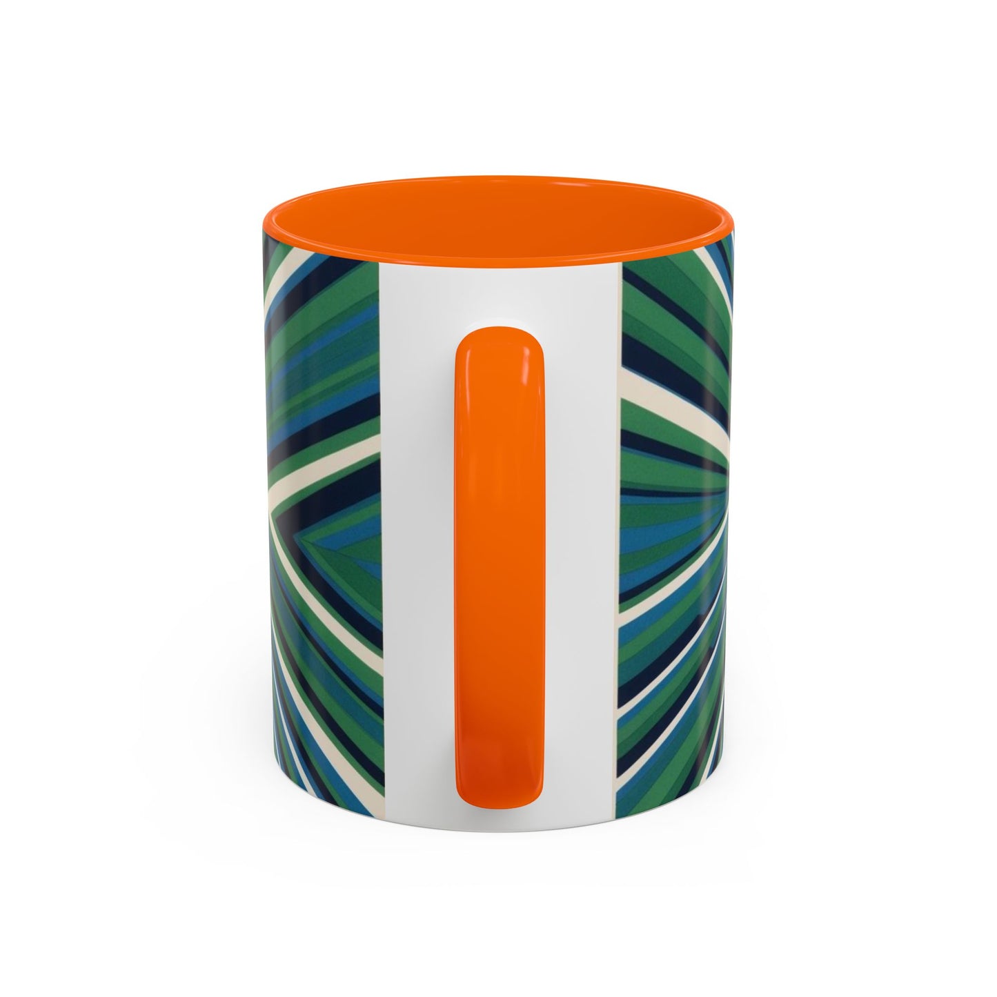 Optical Illusion Accent Mug – Ceramic Coffee Cup