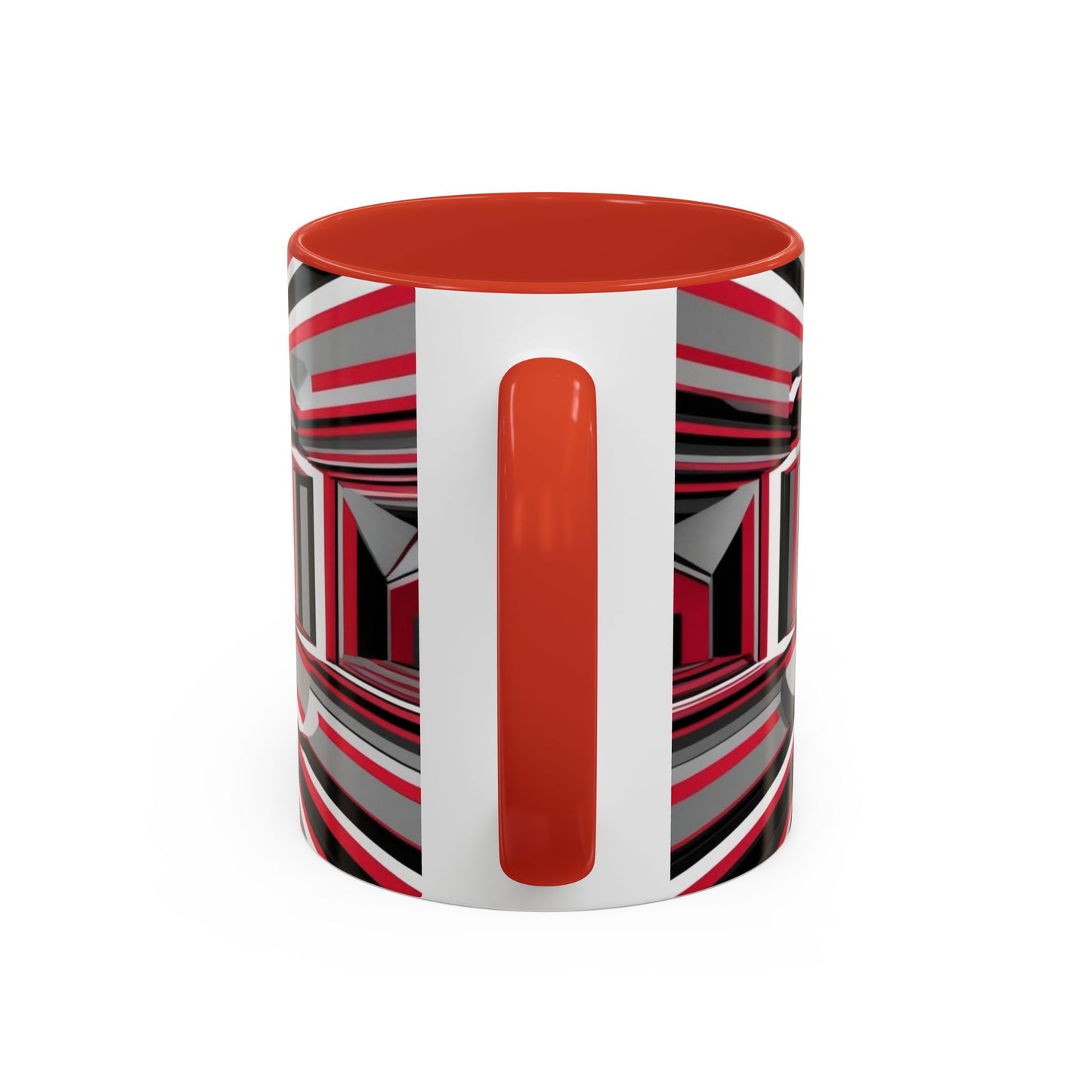 Optical Illusion Accent Mug – Ceramic Coffee Cup