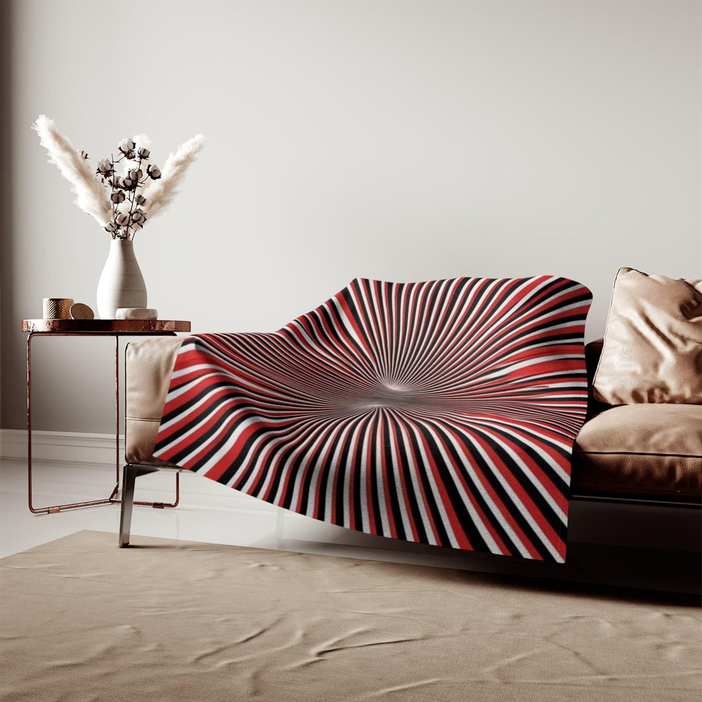 Sweat-shirt/couverture à illusion d'optique