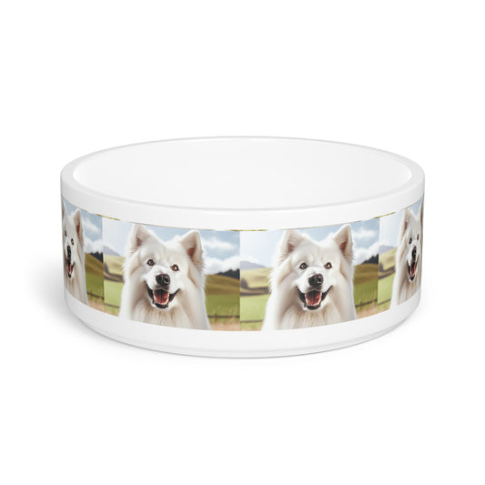 White Swiss Shepherd Dog Pet Bowl