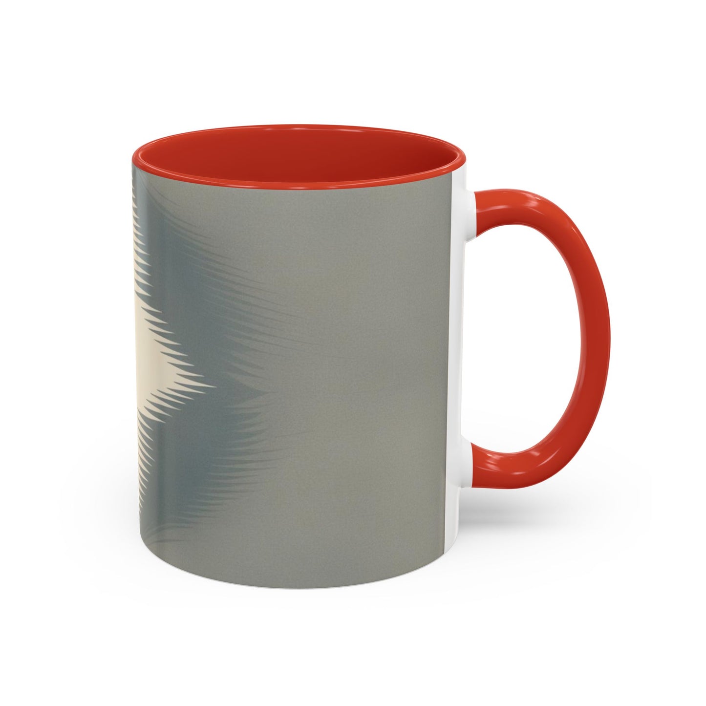 Optical Illusion Accent Mug – Ceramic Coffee Cup