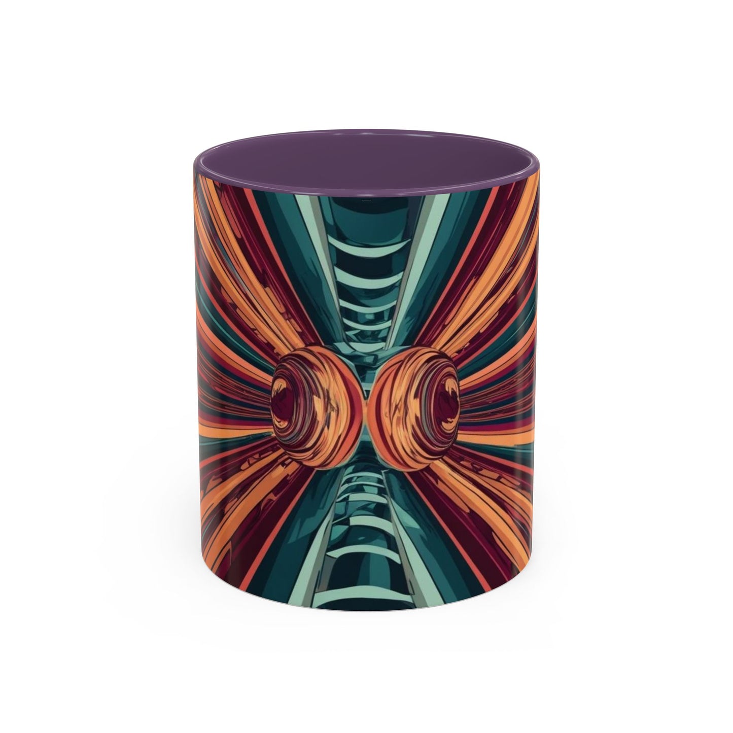 Optical Illusion Accent Mug – Ceramic Coffee Cup
