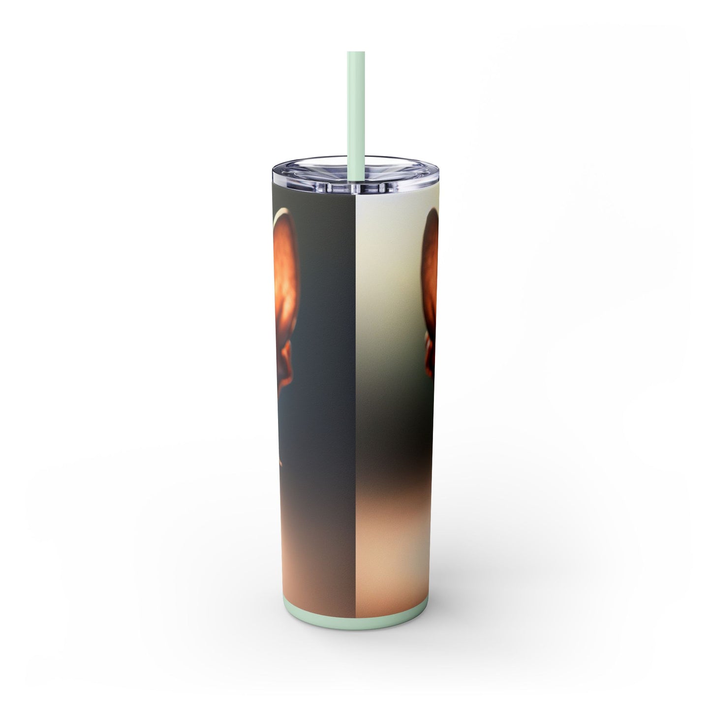 Xoloitzcuintli Skinny Tumbler with Straw, 20oz