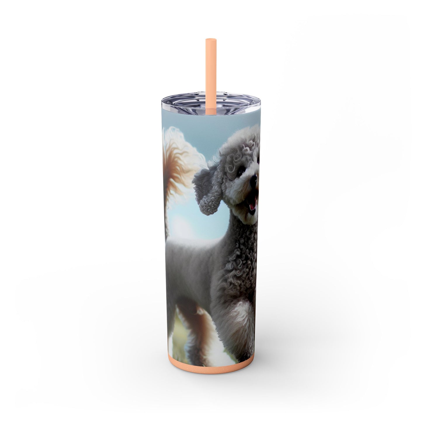 Bedlington Terrier Tumbler with Straw, 20oz